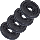 Halterschijven - Halter gewichten - 30 mm - Gietijzer - 4x1,25 kg - ScSPORTS®